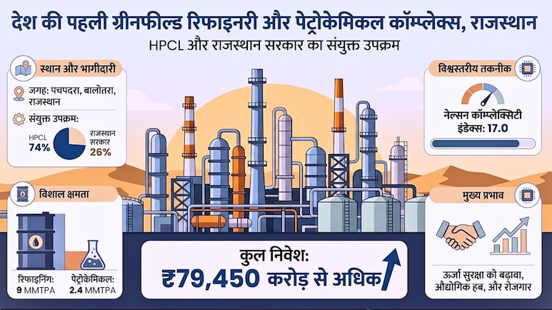 पचपदरा का पावरहाउस: न्&zwj;यूजीलैंड-वियतनाम भी पीछे, इतना पेट्रोल-डीजल तैयार करेगी पहली ग्रीनफील्&zwj;ड रिफाइनरी, 3 मिनट में समझिए क्&zwj;यों है खास?