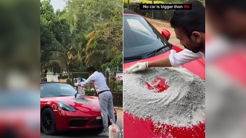 करोड़ों की कार और बोनट पर सीमेंट का मसाला! बेंगलुरु की सड़कों पर ये कैसा 'तमाशा', हकीकत जान चकरा जाएगा सिर