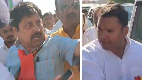 सीएम नीतीश के स्वागत के लिए हाई-वोल्टेज ड्रामा, पुलिस ने एयरपोर्ट में जाने से रोका तो भिड़े BJP विधायक