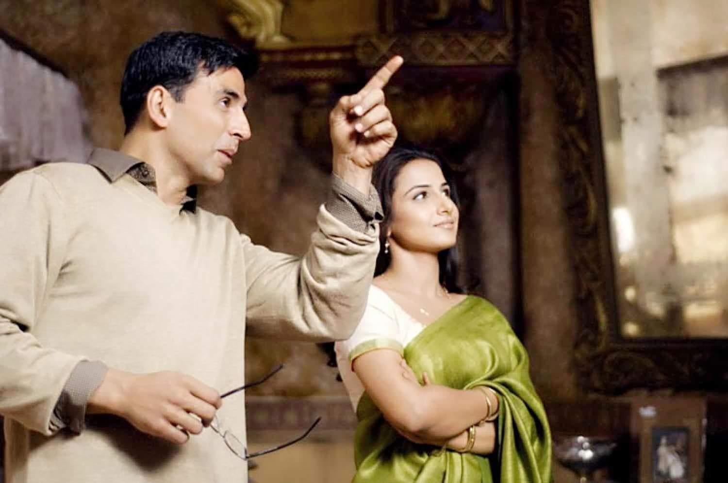 Vidya Balan and Akshay Kumar in Bhool Bhulaiyaa Vidya Balan and Akshay Kumar in Bhool Bhulaiyaa