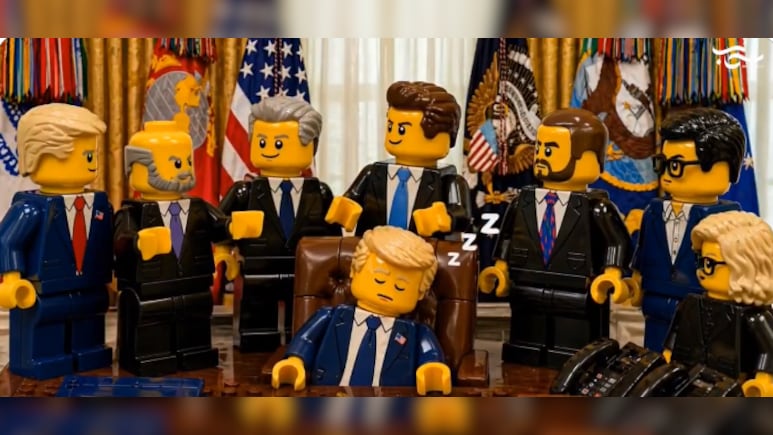 'Leave Him Sleeping': Iran Again Mocks Trump With Lego-style AI Meme Over War Victory Claim