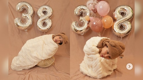 38 की उम्र में 'नन्हे मुन्ने' वाला फोटो शूट...मैडम के बर्थडे का ये देसी स्वैग देखकर इंटरनेट हुआ लट्टू