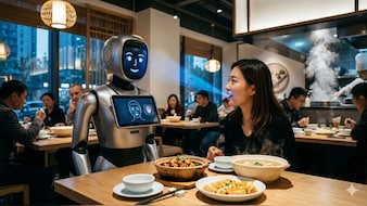 अब 'जीभ' देखकर वेटर बताएगा क्या खाना है! यहां रेस्टोरेंट में AI रोबोट ने उड़ाए सबके होश