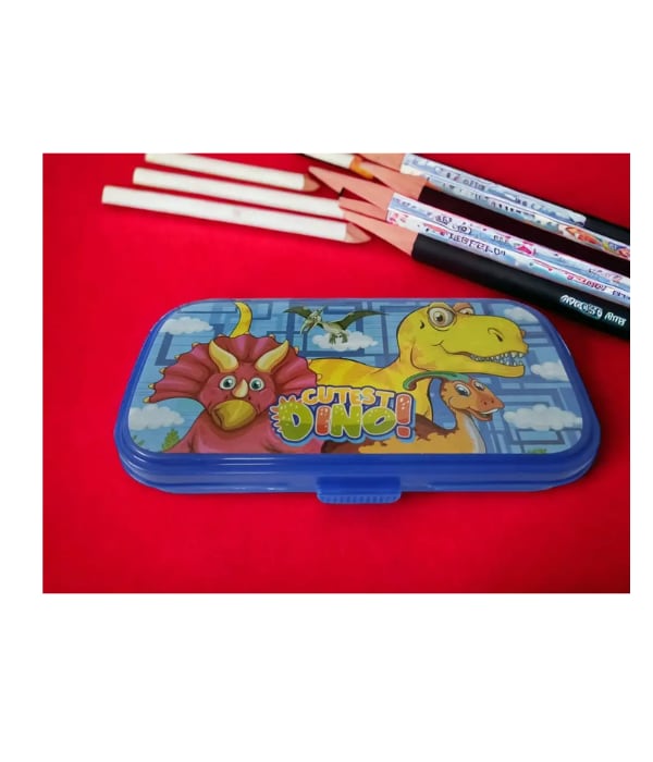 Click here to buy: Flourish Plastic Pencil Box (Set of 1, Blue)