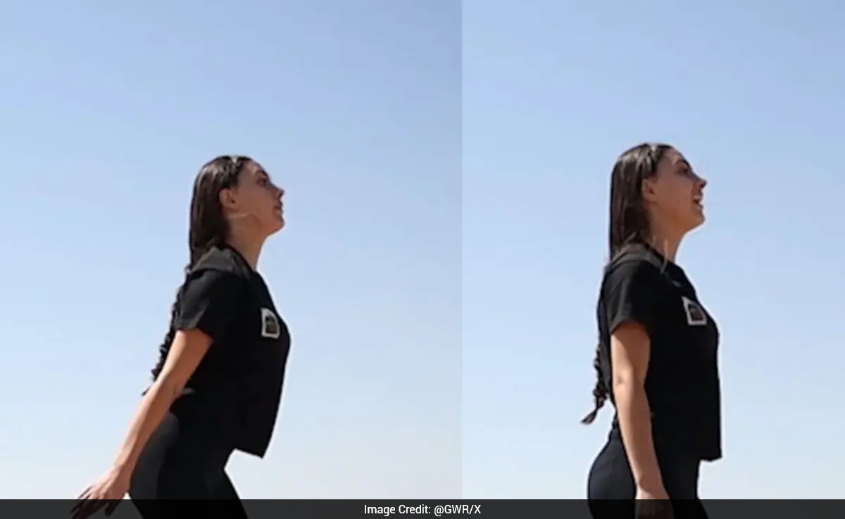 Woman Sets Record With 84 Squats In One Minute At 20-Metre-High Fortress In Armenia
