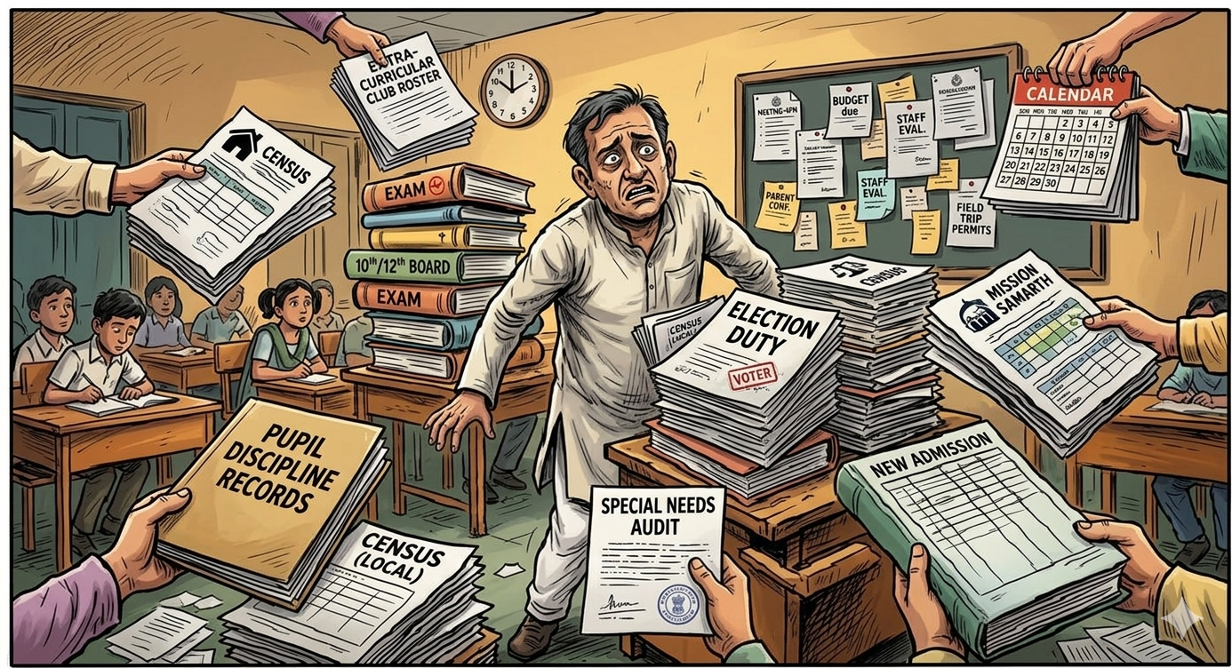 जनगणना में ड्यूटी से इनकार पड़ा भारी, 10 शिक्षकों‑कर्मचारियों पर दर्ज होगी FIR