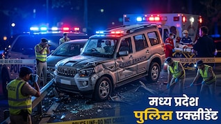 भोपाल क्राइम ब्रांच टीम एक्&zwj;सीडेंट: 6 से ज्यादा पुलिसकर्मी घायल, मेरठ में आरोपियों को पकड़ने जा रही थी पुल&zwj;िस