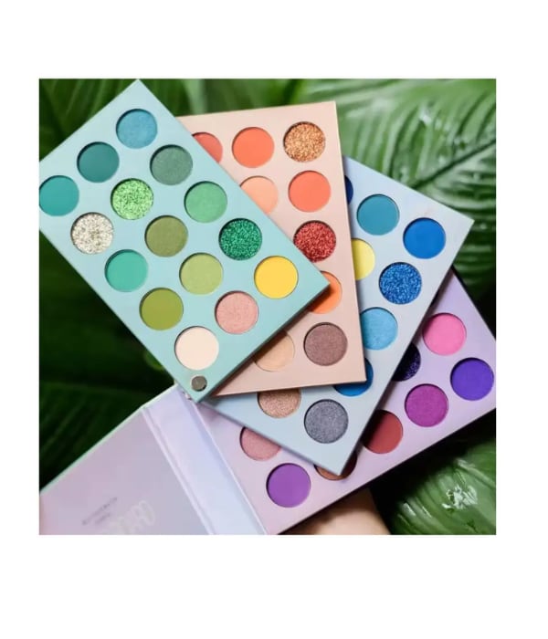 Click here to buy: MINARA 60 Color Matte & Shimmery Pigment Eyeshadow