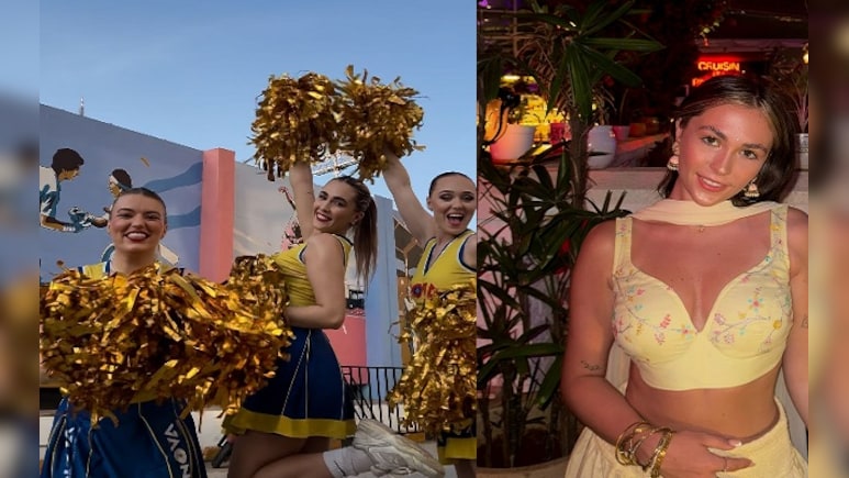 सुबह से लेकर मैच खत्म होने तक, कुछ ऐसे रहती हैं IPL की सबसे ग्लैमरस चीयर लीडर, देखें 10 Photos