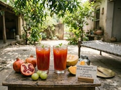 How PomegranateAmla-Muskmelon Juice Improves Digestion And Skin Health
