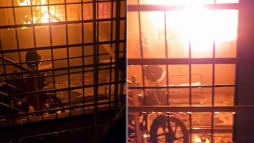 Watch | 50 Women Escape After Jumping From Burning Building As Fire Engulfs Bengaluru PG