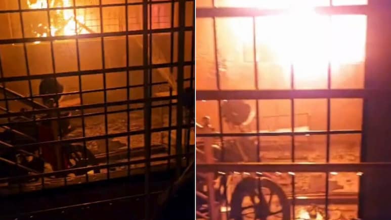 Watch | 50 Women Escape After Jumping From Burning Building As Fire Engulfs Bengaluru PG