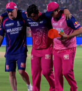 Why Has Vaibhav Sooryavanshi Left The Field - RR Wonderkid In Pain, Big Injury Scare After Record Ton vs SRH In IPL 2026