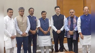 AAP छोड़कर BJP में शामिल हुए राज्यसभा सांसद राघव चड्ढा, संदीप पाठक और अशोक मित्तल, नितिन नवीन ने खिलाई मिठाई