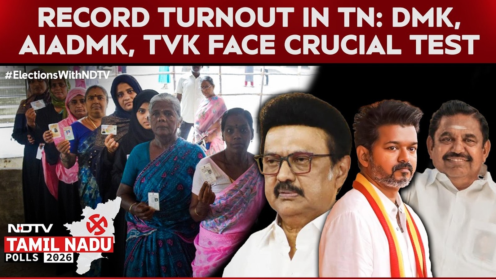 Record Turnout in Tamil Nadu: DMK, AIADMK, TVK Face Crucial Test