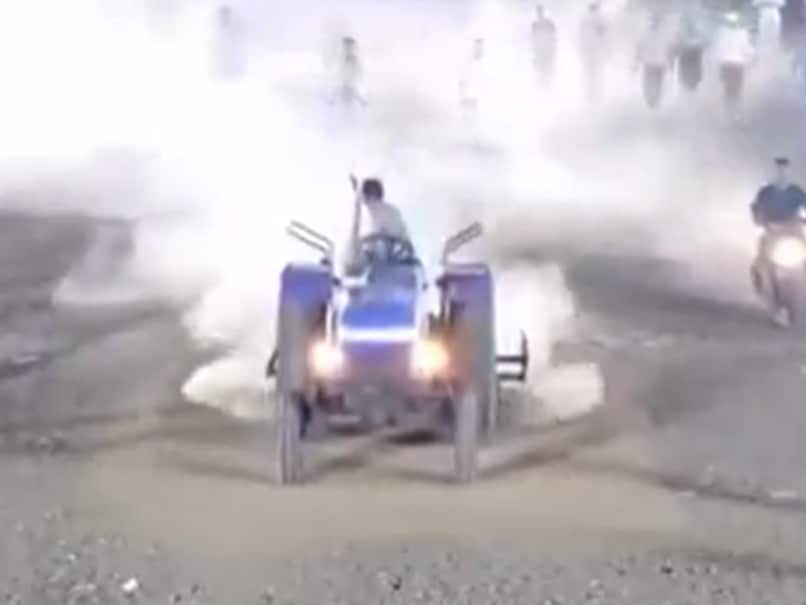 Viral Video: Not Invited For Match, Local Leader Wrecks Pitch With Tractor In Maharashtra