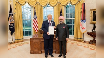 Trump Greets TS Sandhu On Appointment As Delhi Lt Governor