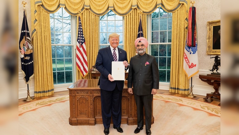 Trump Greets TS Sandhu On Appointment As Delhi Lt Governor