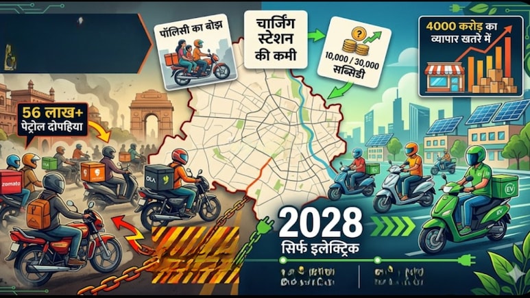 Delhi EV Policy 2026: दिल्ली के 56 लाख दोपहिया वाहनों पर 'पॉलिसी' की तलवार! टेंशन में 4000 करोड़ का कारोबार