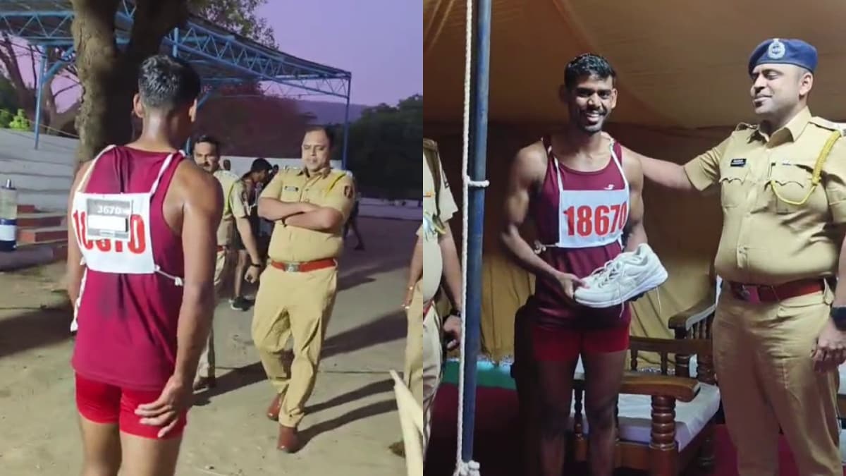 साहब, जूते के पैसे नहीं थे... पुलिस भर्ती में चप्पल पहनकर दौड़ा युवक, फिर SP ने दिलाए नए जूते