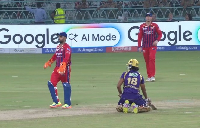 KKR Star Suffers Rare Dismissal. Head Coach Engages In Heated Chat With Umpire