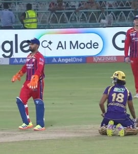 KKR Star Dismissed Obstructing The Field, Gets Into Heated Chat With Umpire