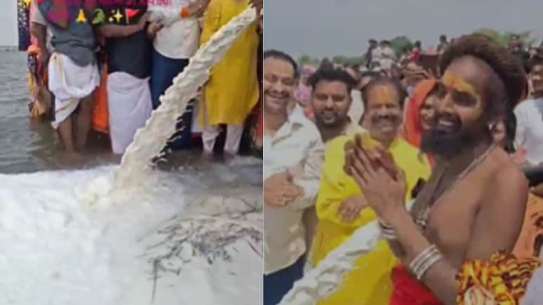 11,000 Litres Of Milk Poured In Narmada River, Sparks Faith vs Logic Debate