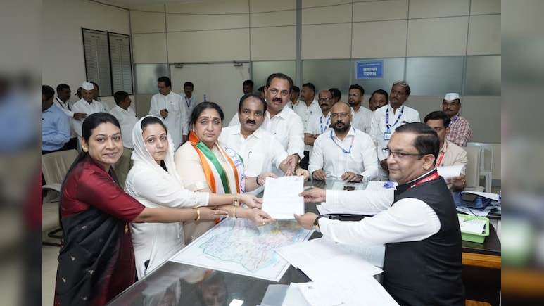 Sunetra Pawar Files Nomination From Baramati, Mentions Ajit Pawar's Dreams