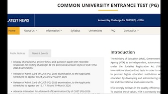 CUET PG 2026 Answer Key Out, Candidates Can Raise Objections Until April 14