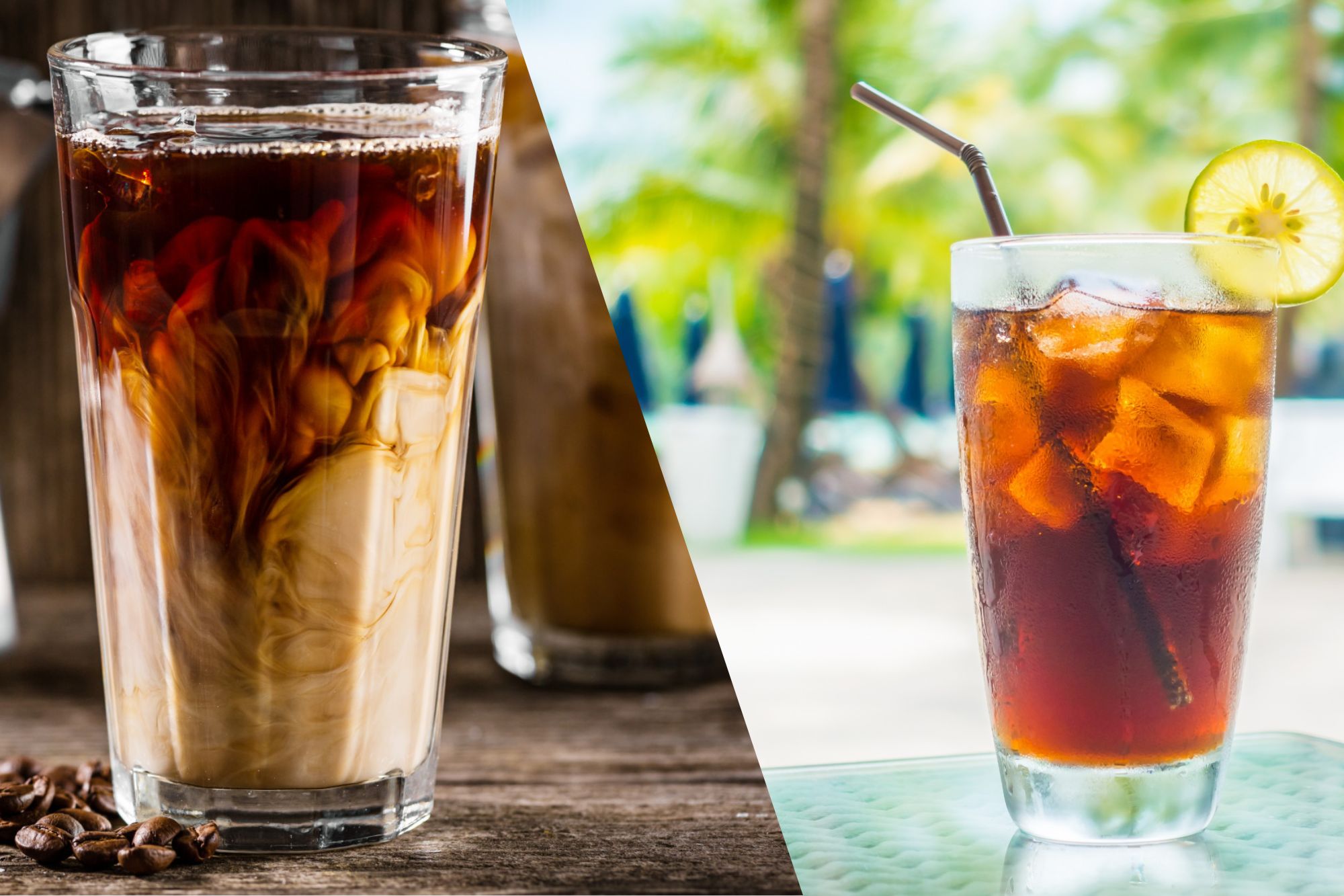 Iced coffee and iced tea have benefits as well as side-effects