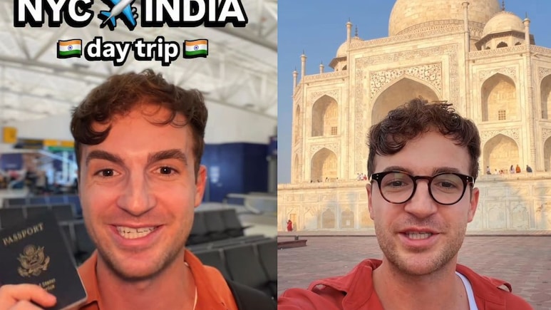 US Influencer's 24-Hour Trip To India Just To See Taj Mahal Stuns The Internet