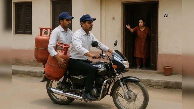 &lsquo;स्पेशल 26&rsquo; स्टाइल में LPG की चोरी! पेट्रोलियम अधिकारी बनकर आए बदमाश, दो गैस सिलेंडर उठाकर फरार