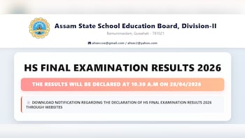 Assam HS Result 2026: AHSEC Class 12 Results OUT @10:30 am Today