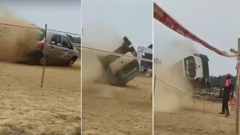 Viral: Maruti Suzuki Alto Flips Thrice After Racetrack Accident, Driver Escapes Unhurt