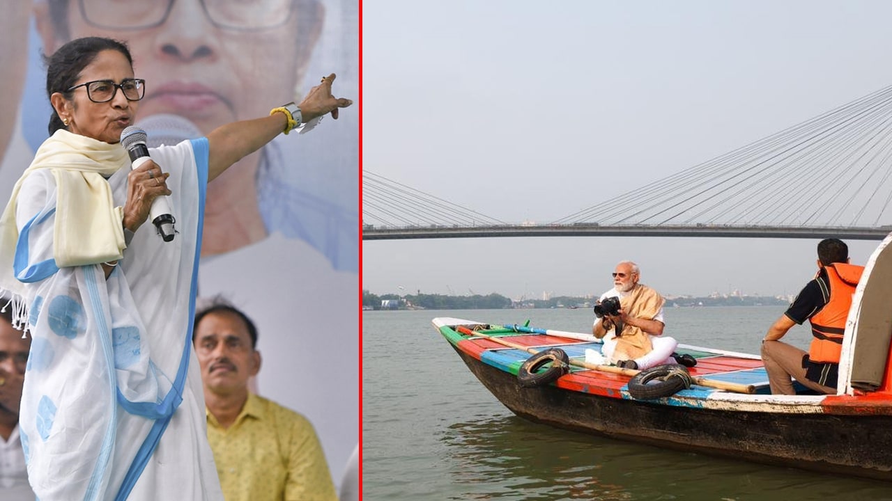 Mamata Banerjee Jibes At PM Modi Over Hooghly Boat Ride