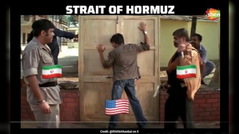 ट्रंप पर ईरान दागे जा रहा 'Memes बम'! अब धमाल फिल्म के वायरल सीन से उड़ाया होर्मुज नाकेबंदी का मजाक