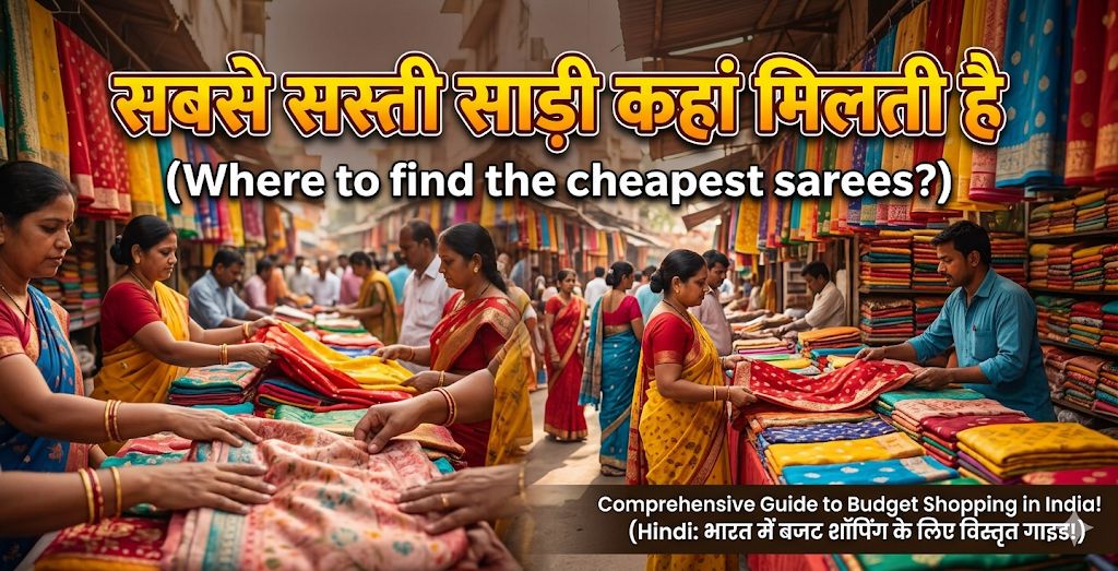 150 रुपए में सिल्क साड़ी, भारत के 3 बाजार जहां मिलती हैं सबसे सस्ती साड़ियां!