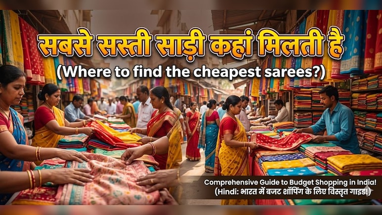 150 रुपए में सिल्क साड़ी, भारत के 3 बाजार जहां मिलती हैं सबसे सस्ती साड़ियां!