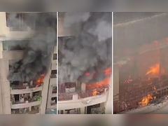 गाजियाबाद की हाईराइज अपार्टमेंट के फ्लैट में लगी भीषण आग, धू-धू कर जला सारा सामान, VIDEO