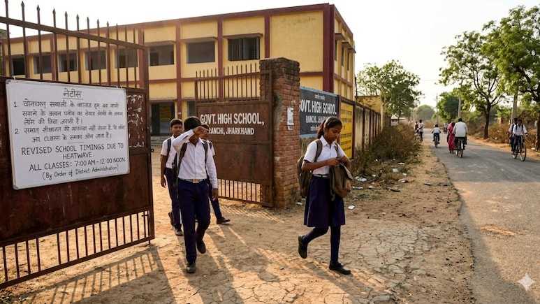 झारखंड में गर्मी का सितम, स्कूलों का बदला समय, अब सुबह 7 बजे से लगेंगे स्कूल; देखें नई समय सारिणी