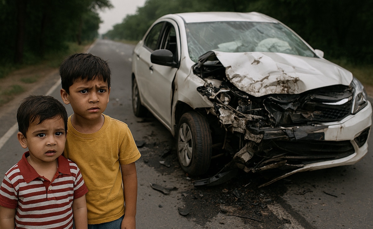 गुरुग्राम से बच्चों को अपहरण कर ले गए, बरेली में हुआ एक्सीडेंट, किडनैपर्स की मौत; बच्चे बिल्कुल सेफ