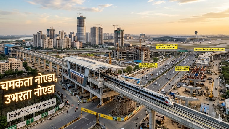 Noida News: नमो भारत रैपिड रेल से 6 लेन के एलिवेटेड रोड तक, नोएडा,  ग्रेटर नोएडा में चार चांद लगाएंगे ये 9 प्रोजेक्ट