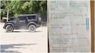 बीच बाजार Thar से Drift करने की कोशिश पड़ी भारी, वायरल वीडियो होते ही पुलिस ने थमाया इतने हजार का चालान