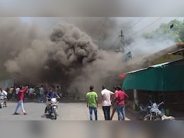 रावतभाटा एनजीटी मार्केट में लगी आग,धमाकों से दहल उठा इलाका; मची अफरा-तफरी