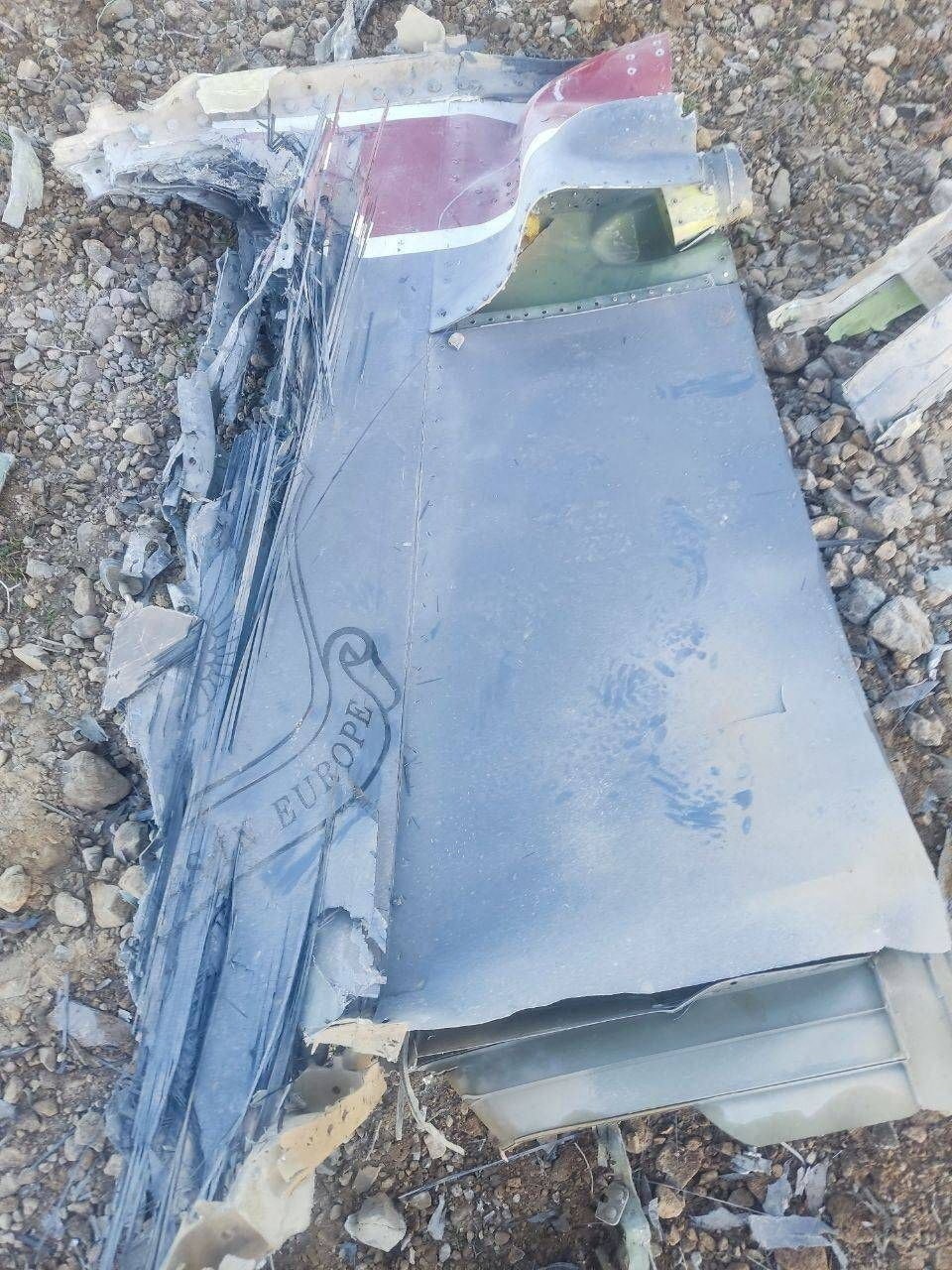 Pictures released by the Iranian state media show fragments of a downed US jet Pictures released by the Iranian state media show fragments of a downed US jet
