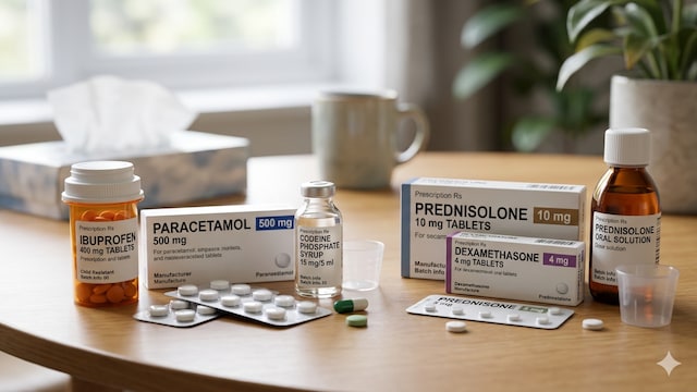 Oral steroids and painkillers serve very different purposes in medicine