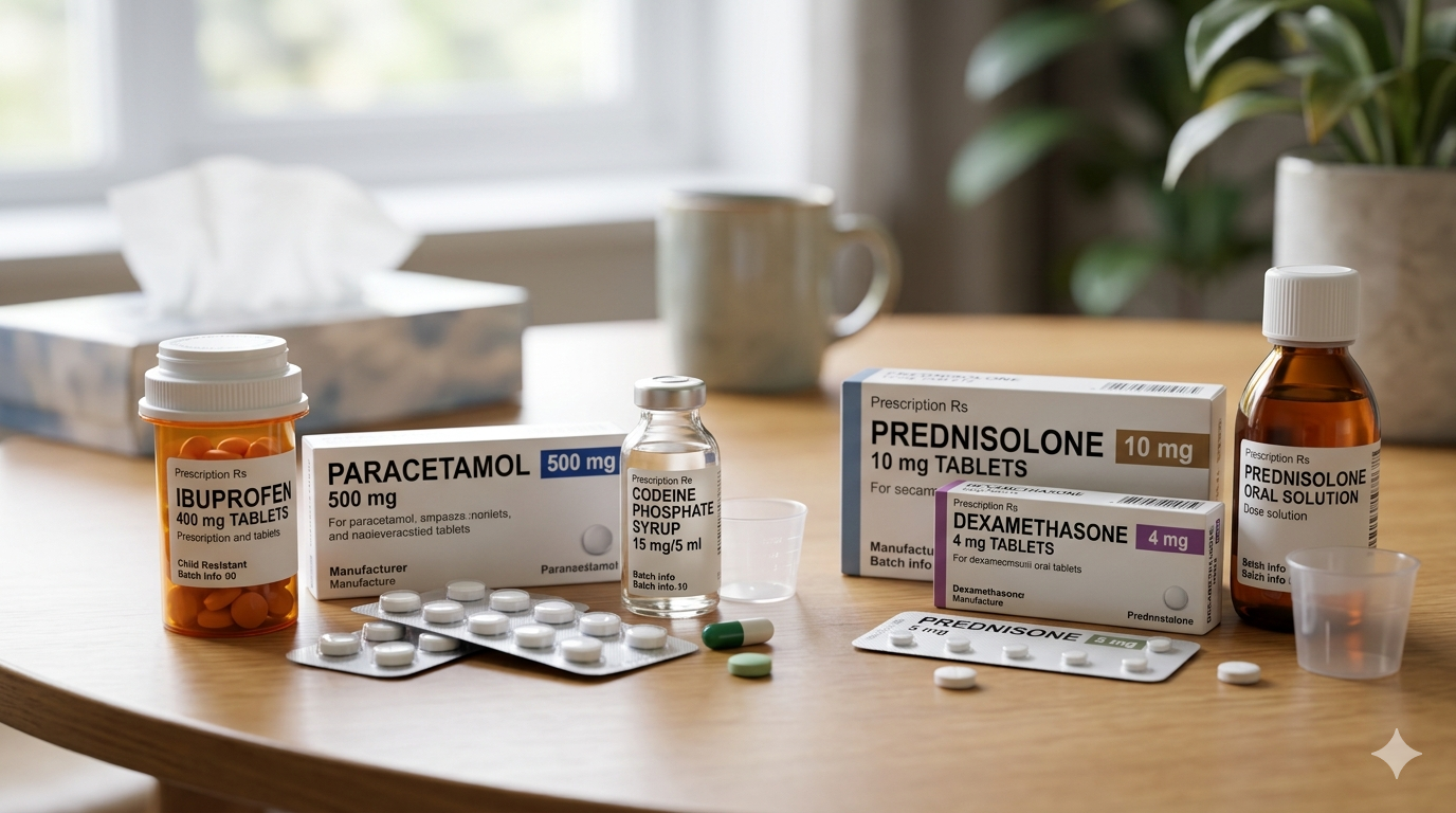 Oral steroids and painkillers serve very different purposes in medicine