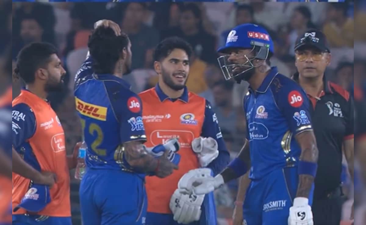 Tilak Varma Triggered By Animated Hardik Pandyas Mid-Match Message, Goes On To Slam MI Fastest Ton In IPL. Watch
