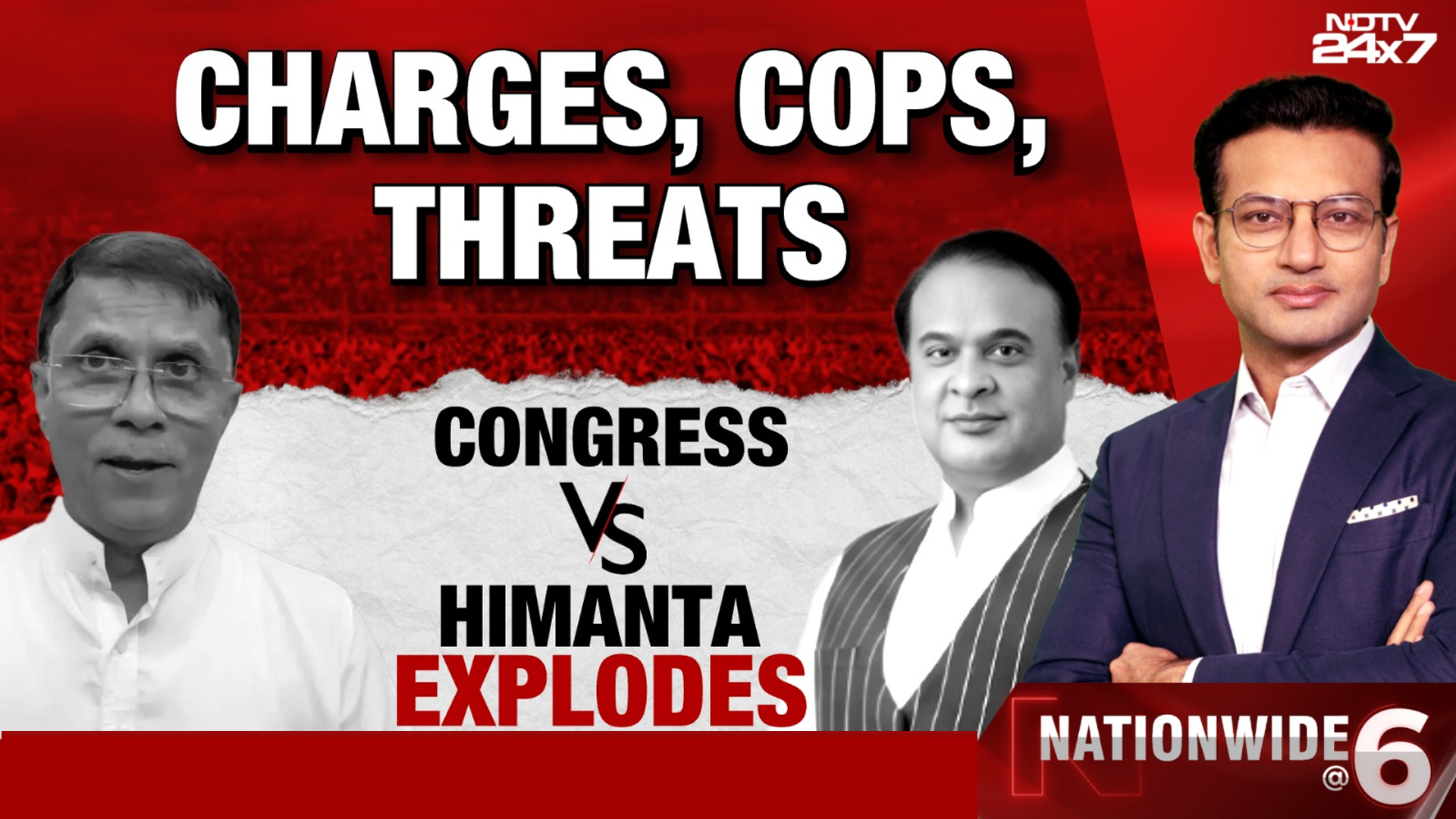 Charges, Cops, Threats: Congress Vs Himanta Explodes