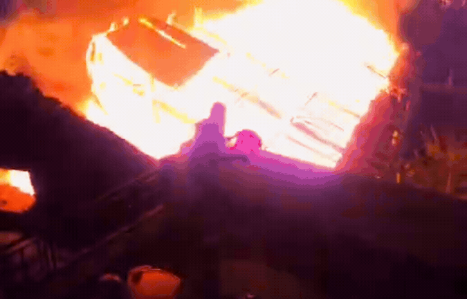 राजगढ़ पुराने थाने के पास लगी आग, रिकॉर्ड रूम जलकर खाक; पुलिस-फायर ब्रिगेड मौके पर